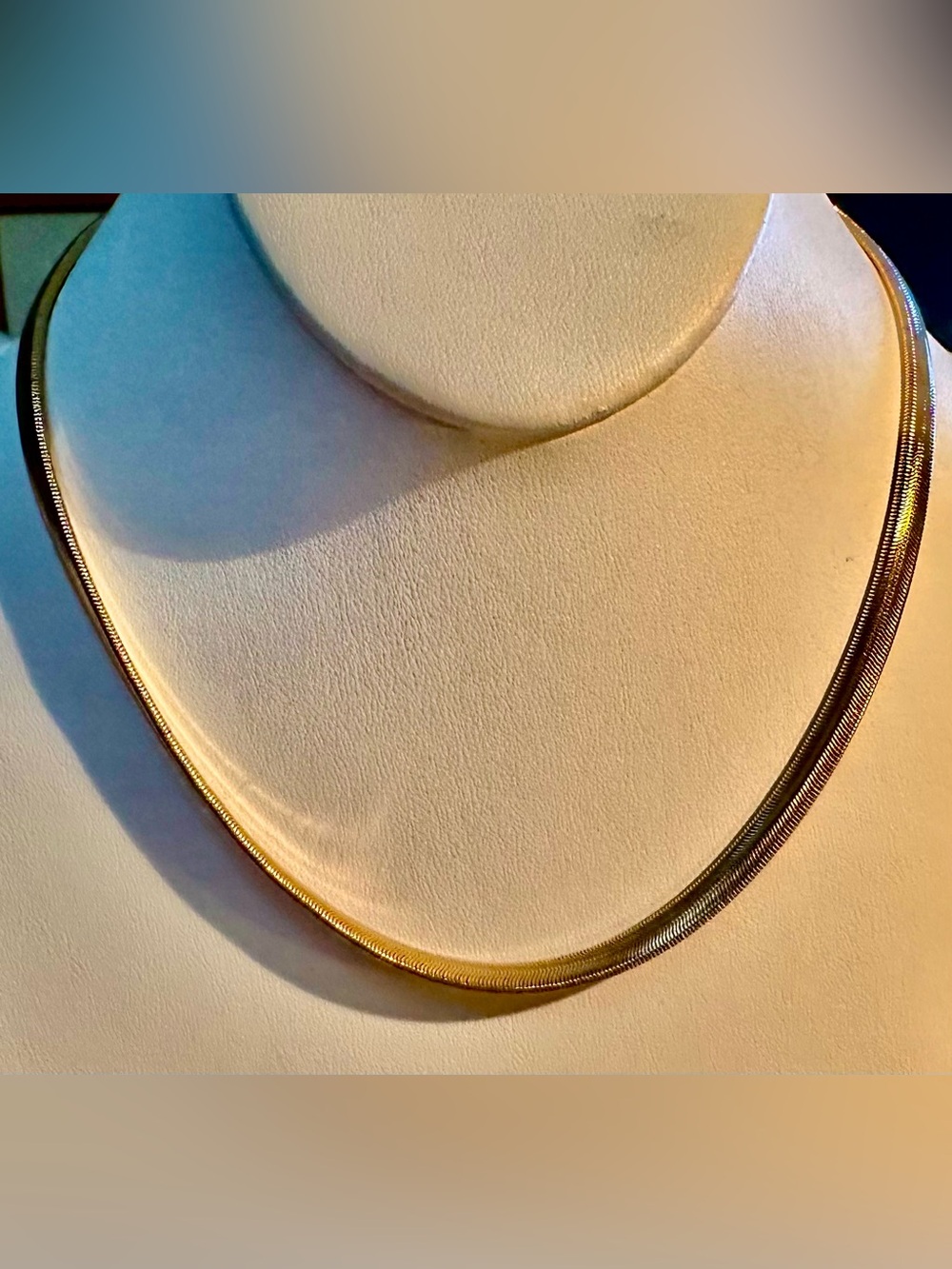 BaubleBar Gold-Tone Herringbone Necklace